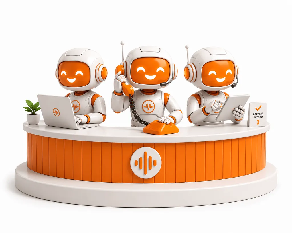 Maskotka Callio, ilustracja funkcji voicebota
